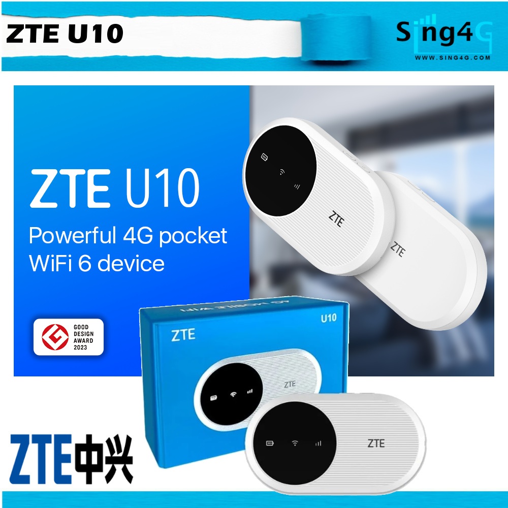 ZTE U10 Powerful 4G Pocket Latest Generation Wi-Fi 6 High-Speed ...