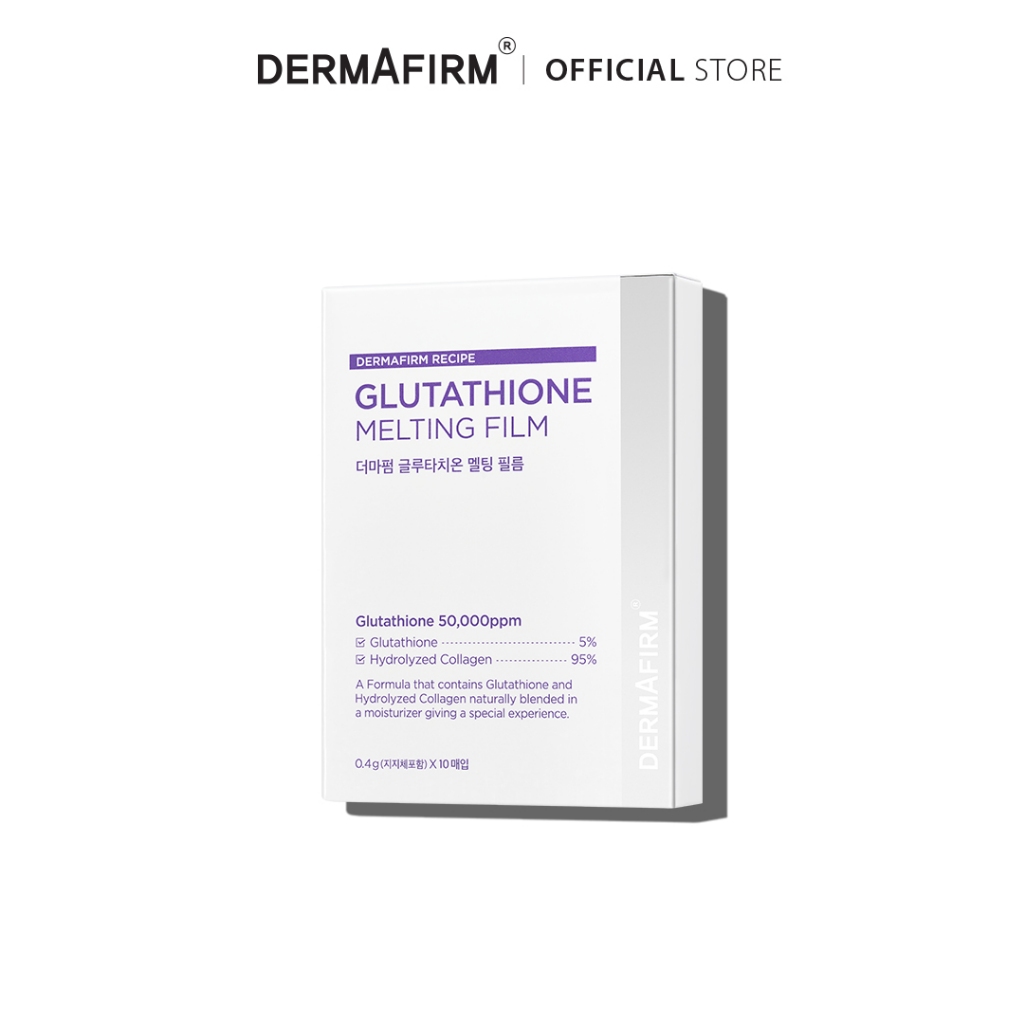 DERMAFIRM Glutathione Melting Film 0.4g x 10pcs facial skincare patch |  Shopee Singapore