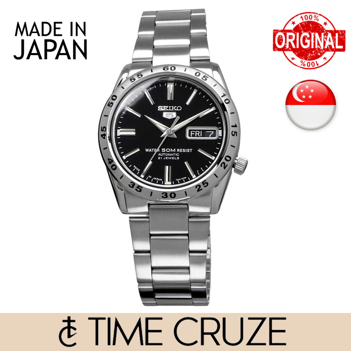 Time Cruze] Seiko 5 SNKE01J1 Automatic 21 Jewels Japan Made Black