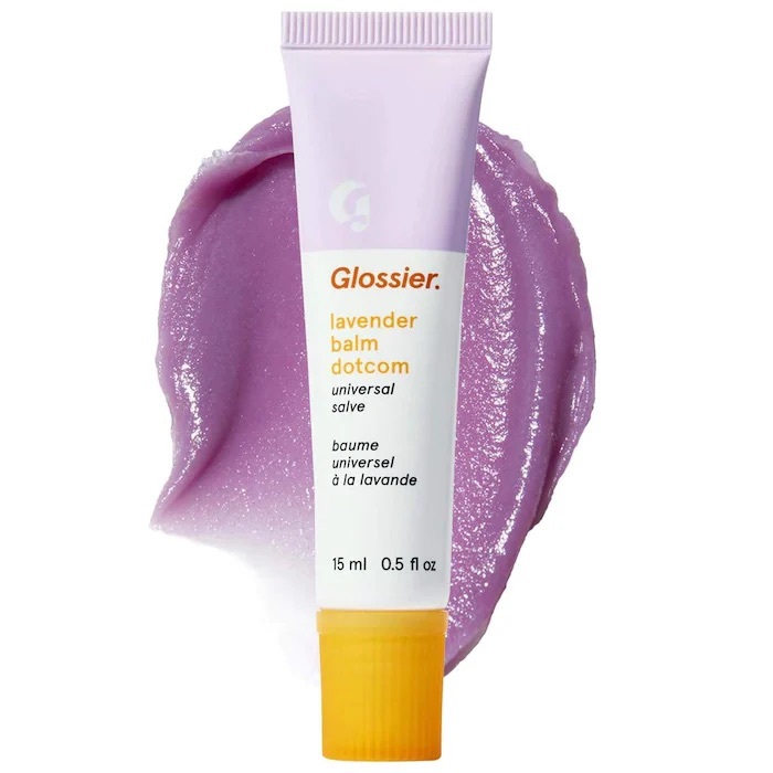 Glossier offers balm dot com bundle - lavender and birthday