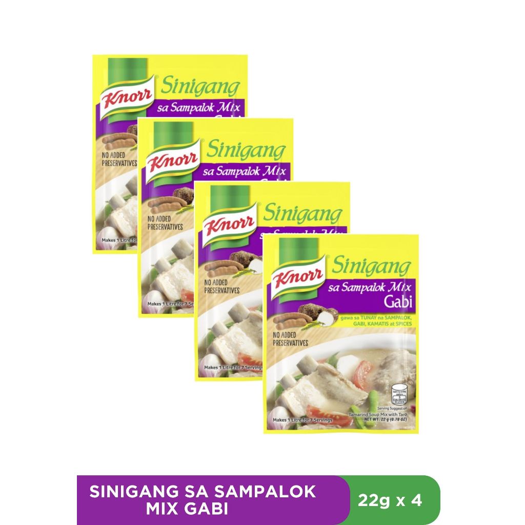 KNORR Sinigang Sa Sampalok Mix with Gabi (44g | 22g) [SG] | Shopee