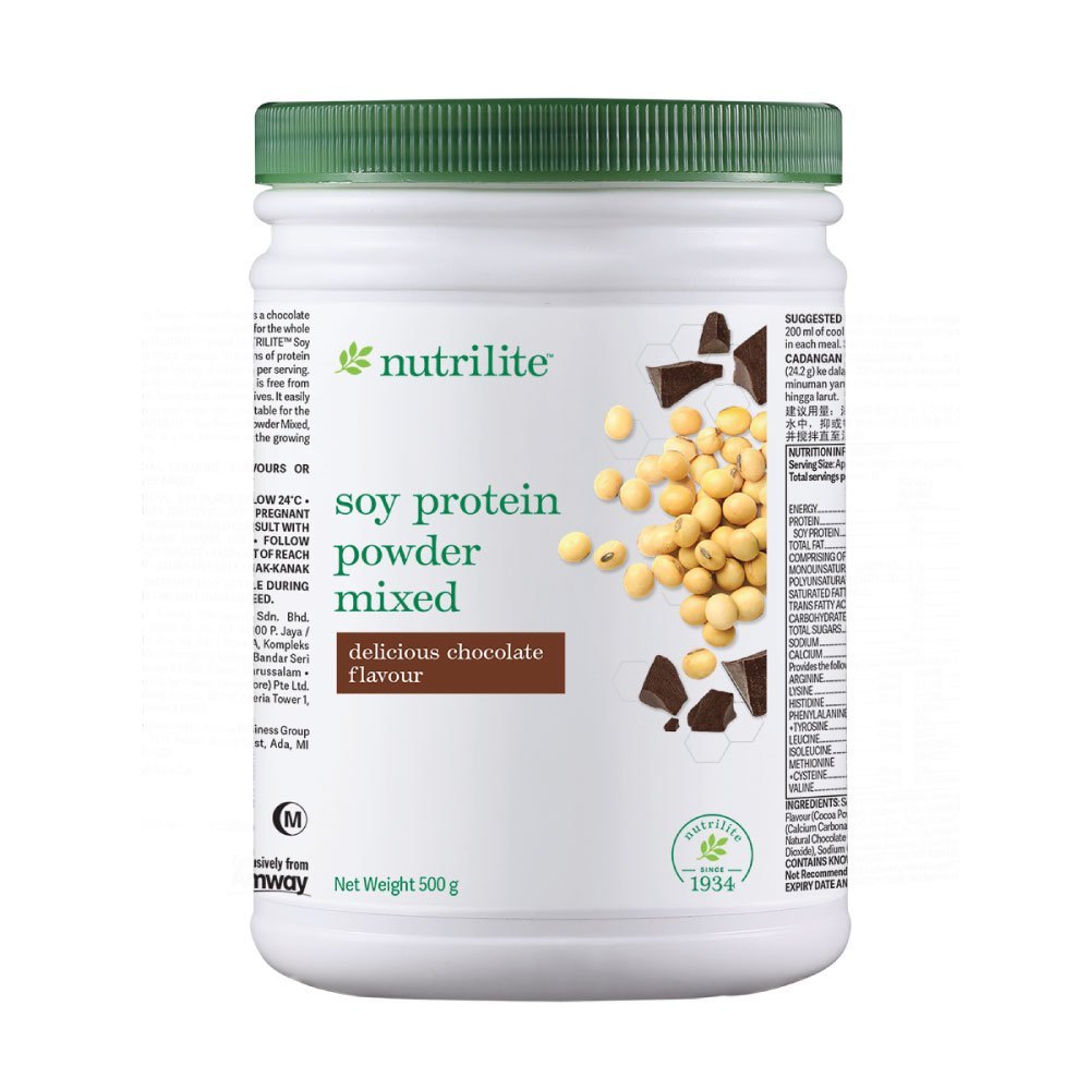 Amway Nutrilite Soy Protein Drink Mix Chocolate Flavour 500g Shopee