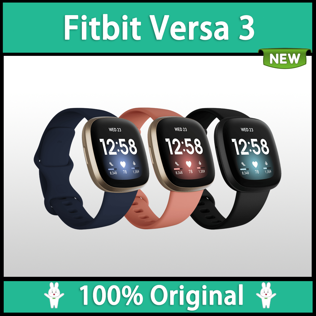 Fitbit Versa 3 Health & Fitness Smartwatch with GPS, 24/7 Heart Rate ...