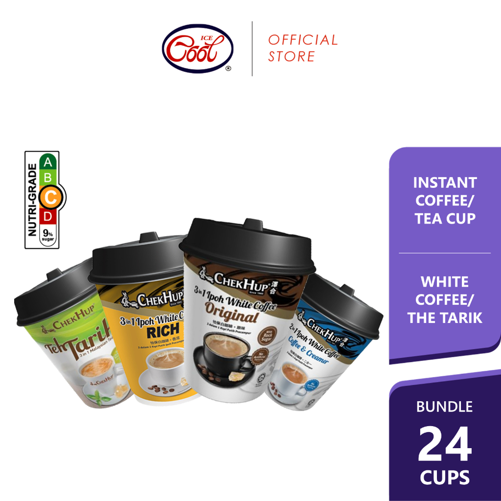 Chek Hup Instant Coffee / Teh Tarik Cup 30g x 24 Cups [CTN] | Shopee ...
