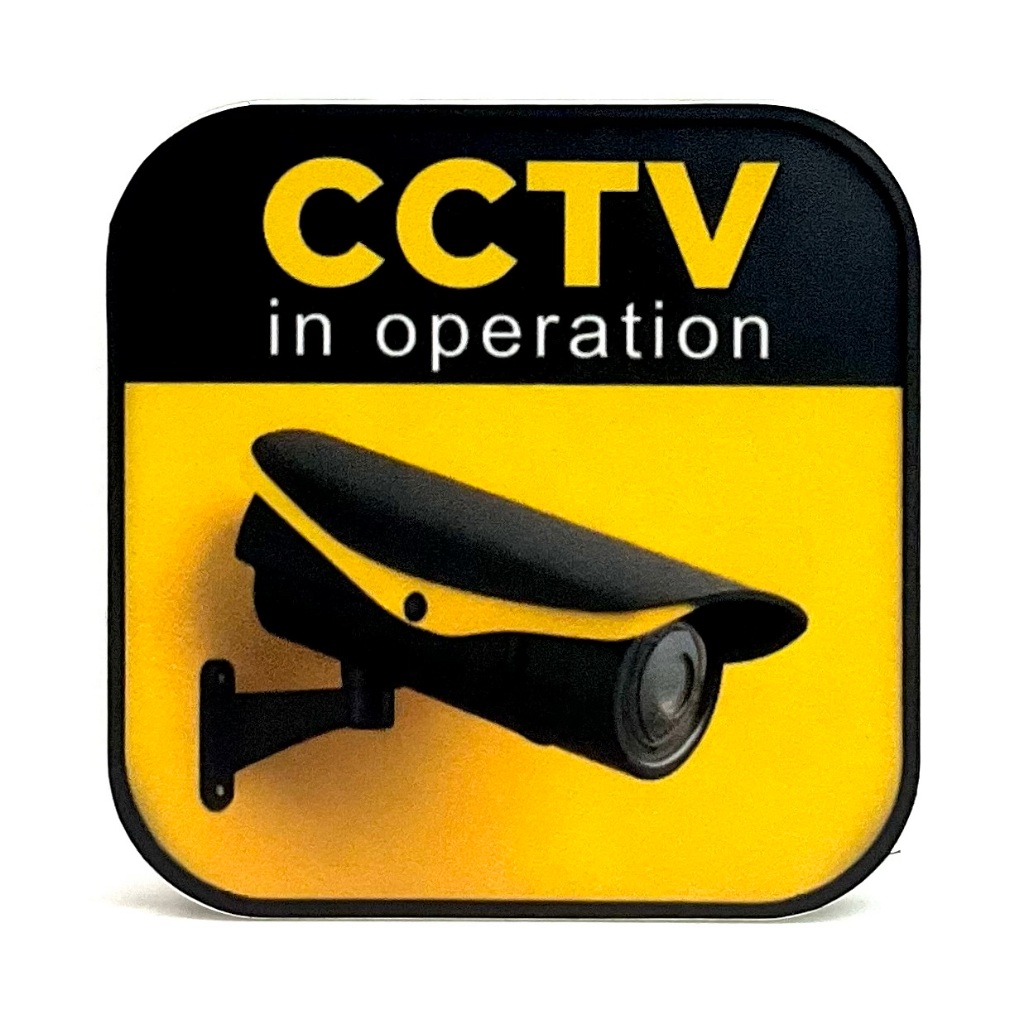 CCTV IN OPERATION SIGN/SIGNAGE | 100mm x 100mm | NOTICE SIGN ...