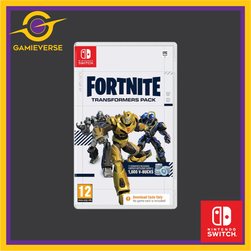 Fortnite: Transformers Pack (Code in Box, No Cartridge) (EUR) | Shopee ...