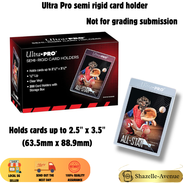ULTRA PRO Simi-Rigid Card Holders 1/2" LIP 200ct Sleeves In Box