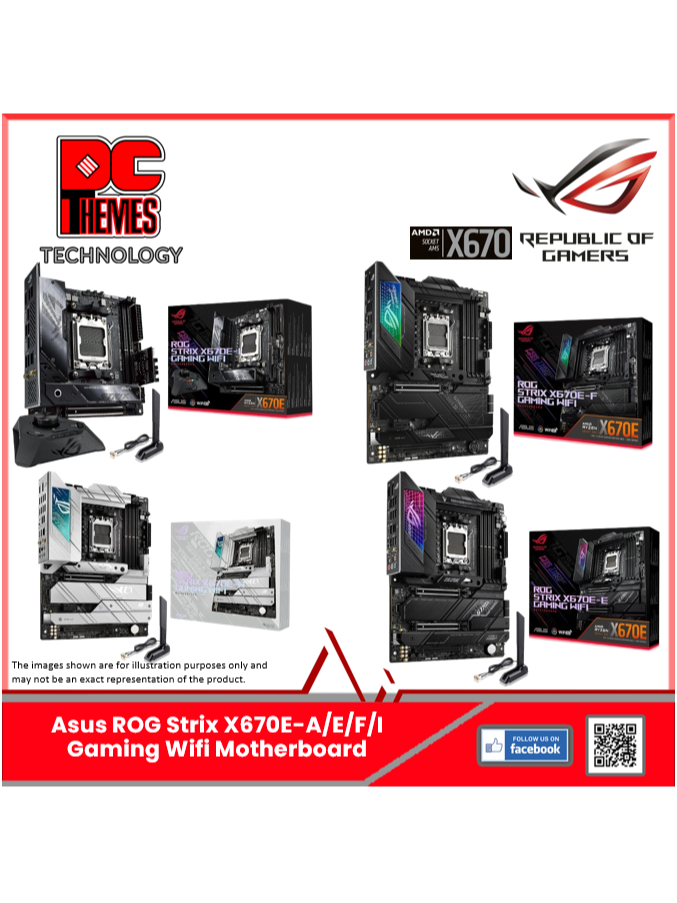 Asus ROG Strix X670E-A / X670E-E / X670E-F / X670E-I Gaming Wifi ...