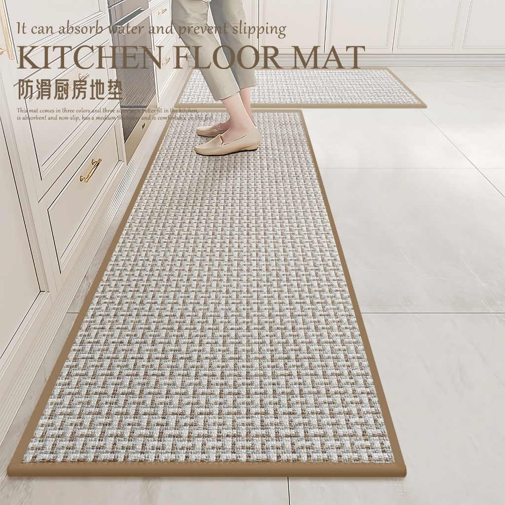 Kitchen Foor Mat Carpet Anti-Slip Rug Linen Absorbent 廚房地毯 | Shopee ...