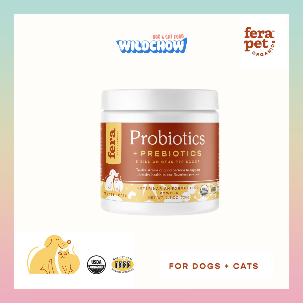 Fera Pet Organics Probiotics with Prebiotics for Cats & Dogs 2.5oz