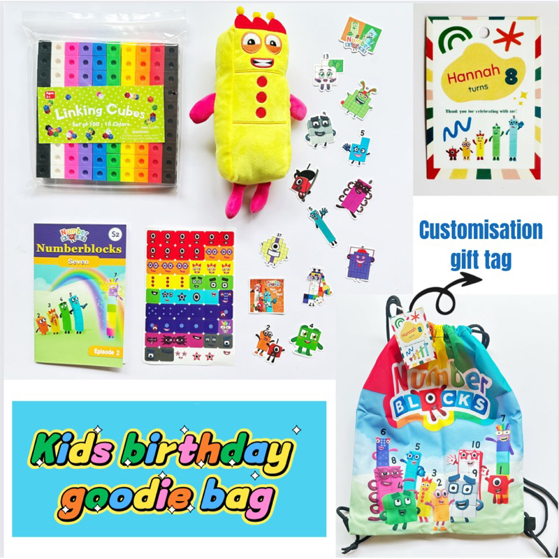 [SG Seller] Kids Birthday numberblocks number blocks Goodie Bag number ...