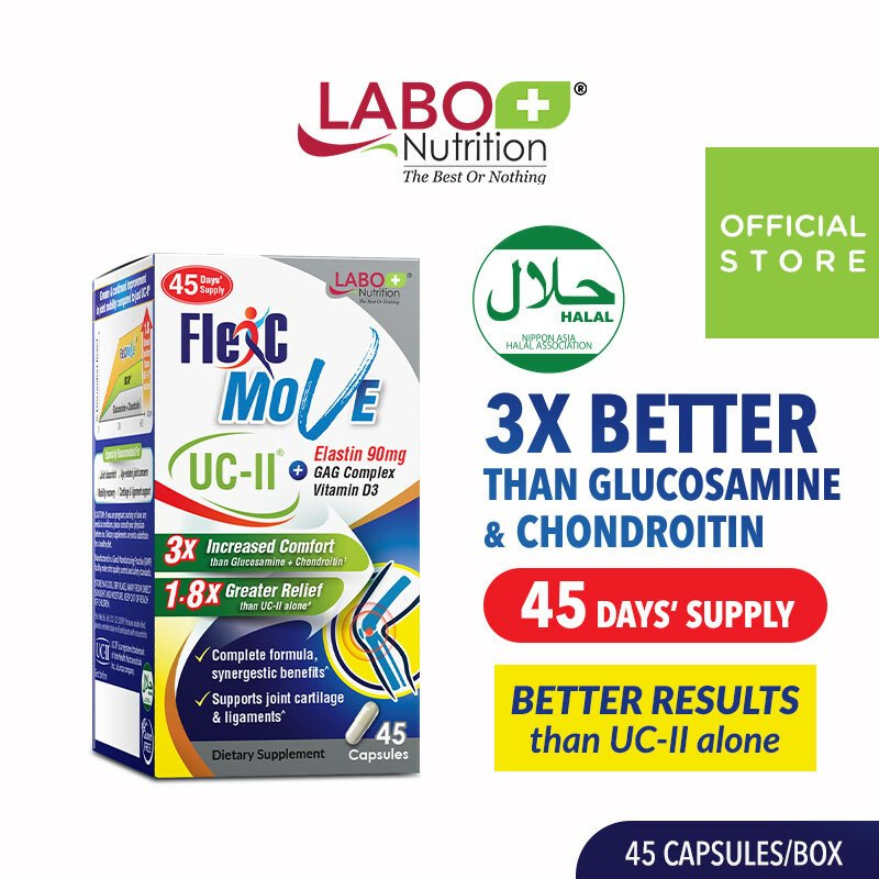 LABO Nutrition FlexC MOVE UCII 3X Better than Glucosamine Chondroitin