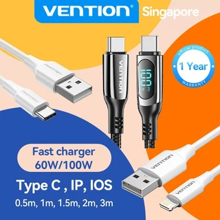 Vention USB Type C Cable 3A Fast Charging Cable Compatible With Xiaomi