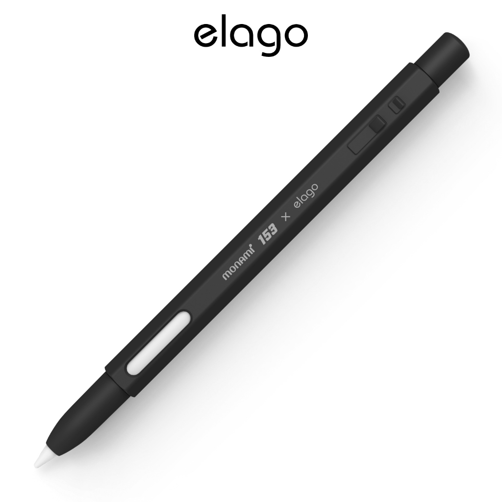 elago x MONAMI Black White Pencil Case Compatible for Apple Pencil