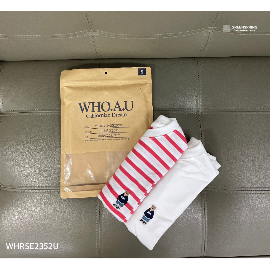 【WHO.A.U】 Steve 2PACK Stripe T-shirts[B] WHO.A.U] Steve 2PACK Stripe T-shirts[B] | WHRSE2352U