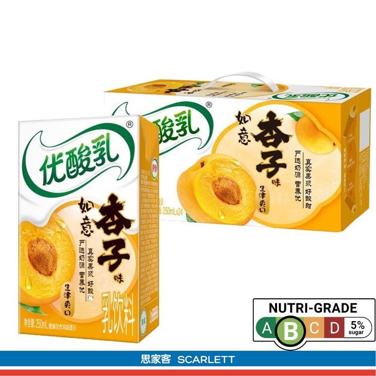 Yili Youngfun Milk Flavoured Drink (CTN) 伊利优酸乳(盒) 24 x 250ml