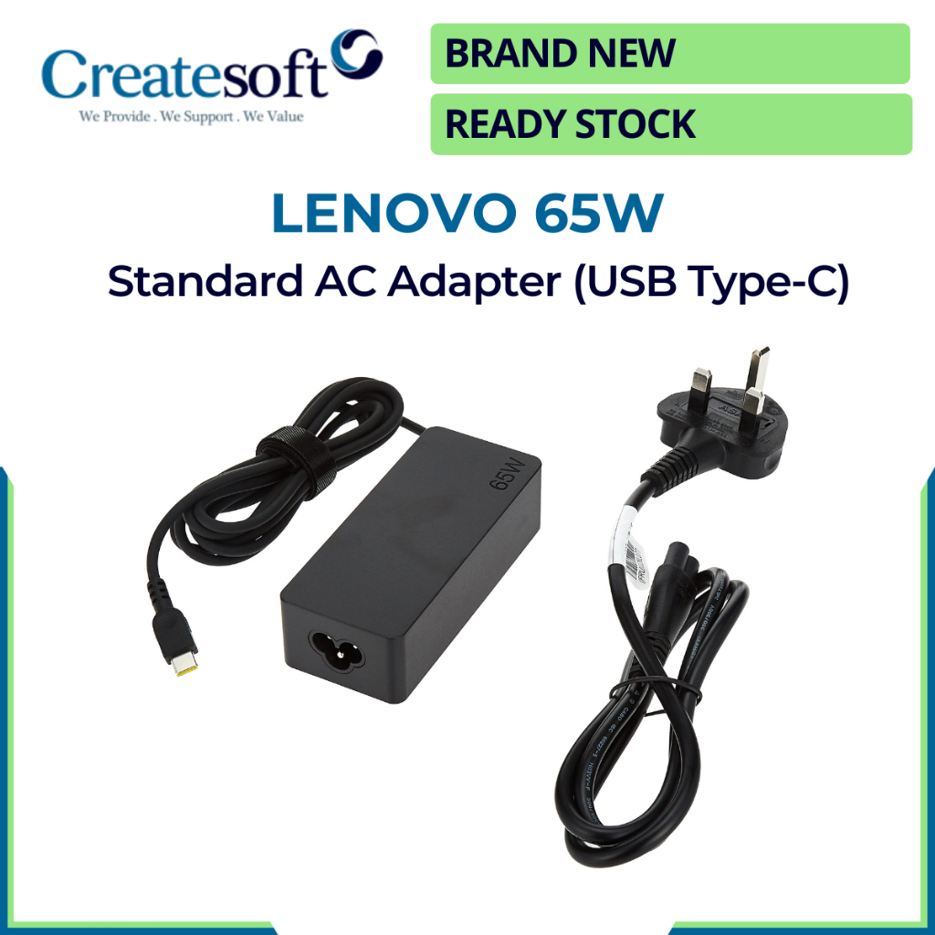 [READY STOCK] Lenovo 65W Standard AC Adapter (USB Type-C) | Shopee ...