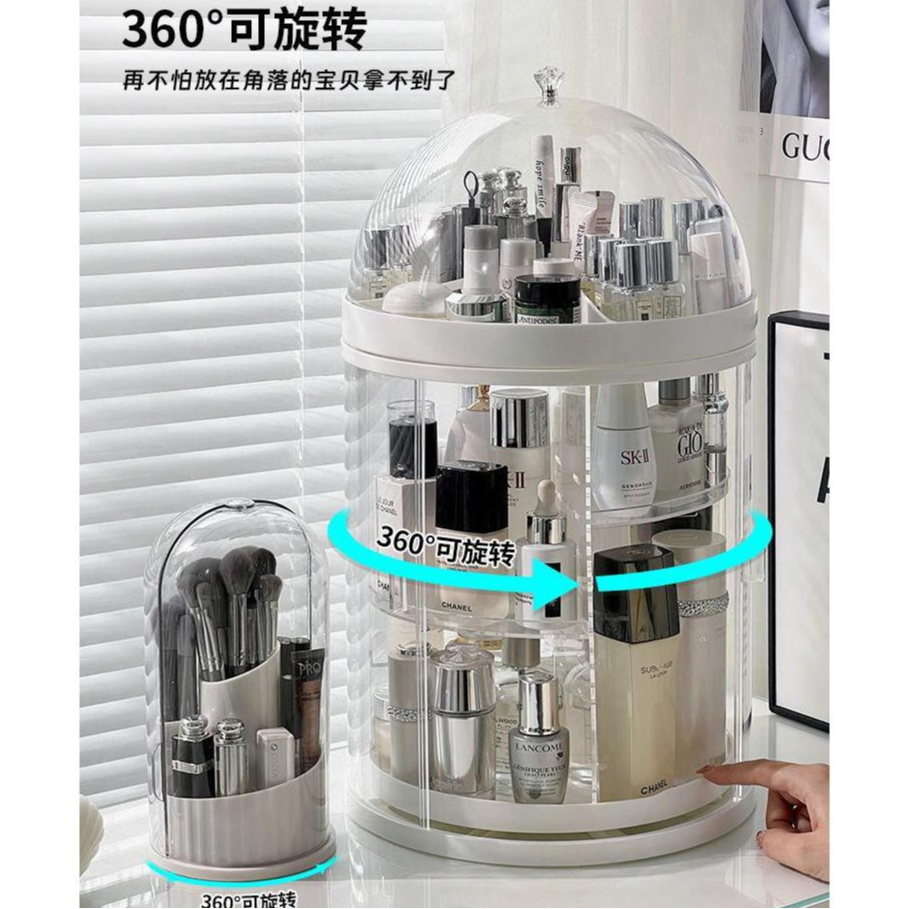 *SG Stock* 360 Rotating & Height Adjustable Rack Cosmetics Rack ...