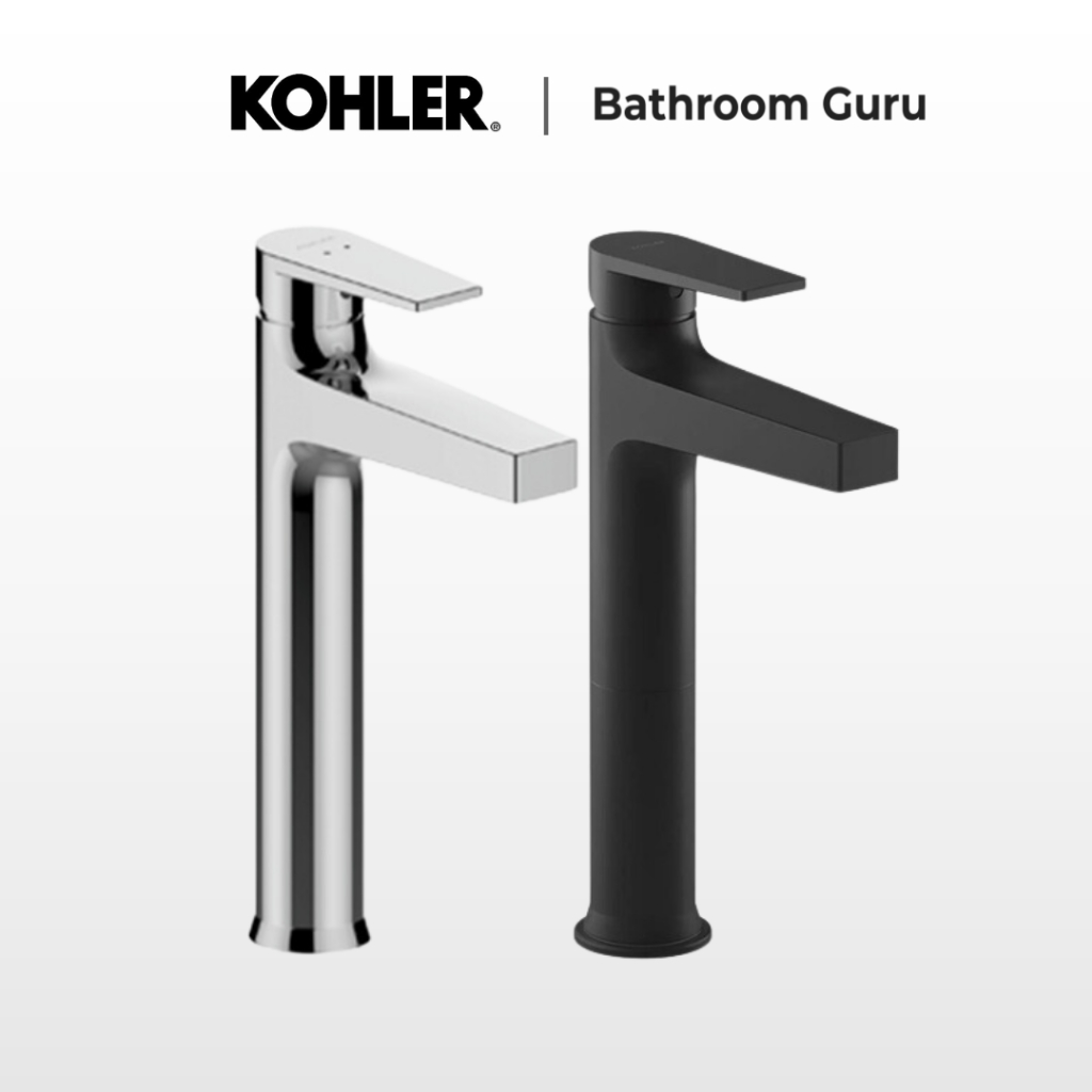 Kohler TAUT Tall Lavatory Faucet Basin Mixer - K-74026T-4-E2-CP ...