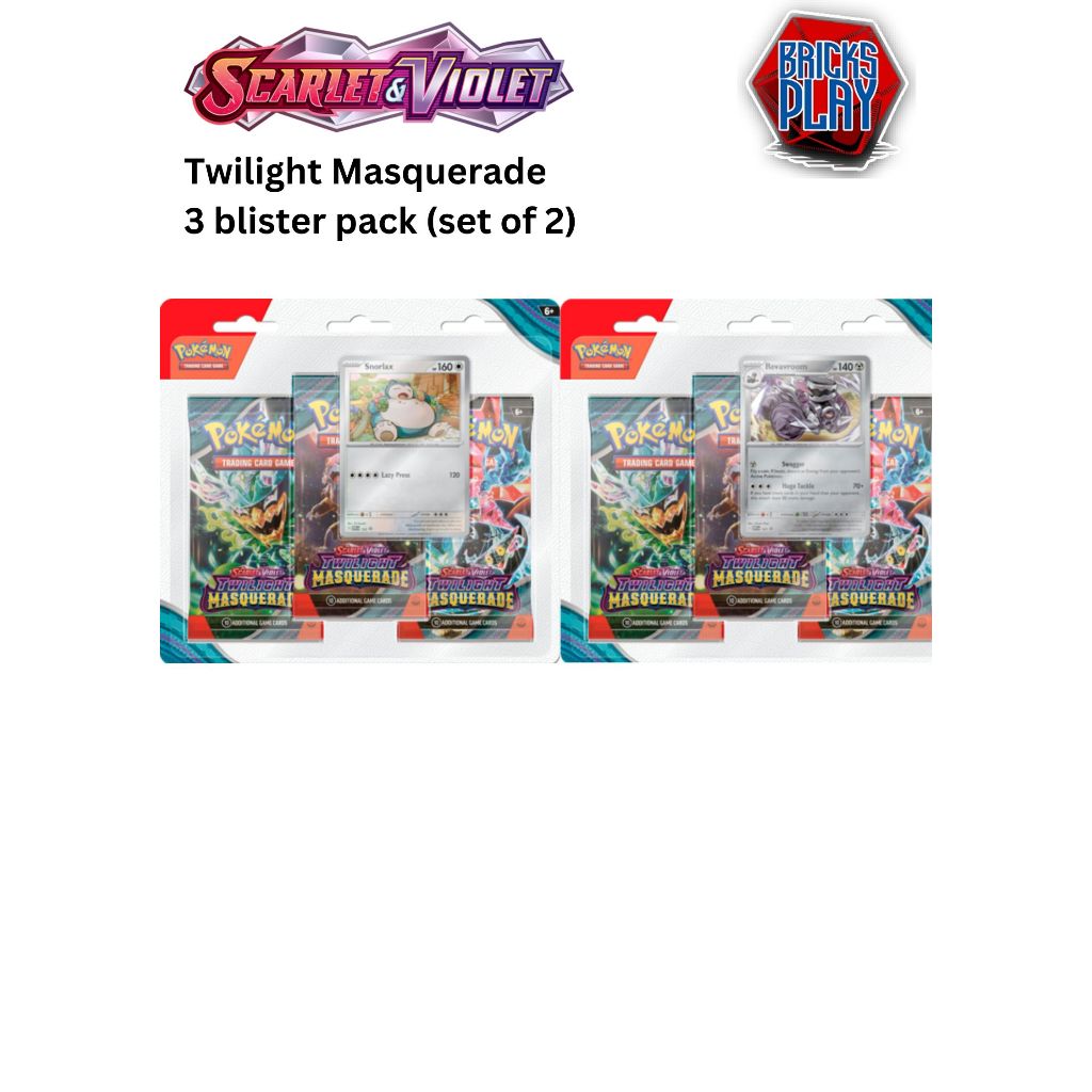 Pokemon Twilight Masquerade 3 blister packs | Shopee Singapore
