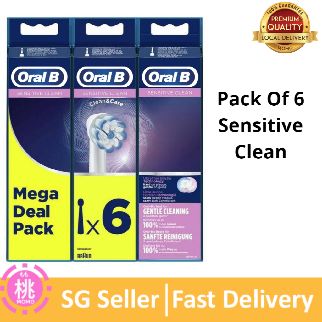 Oral B Replacement Toothbrush Heads Sensitive clean / sensi ultrathin ...