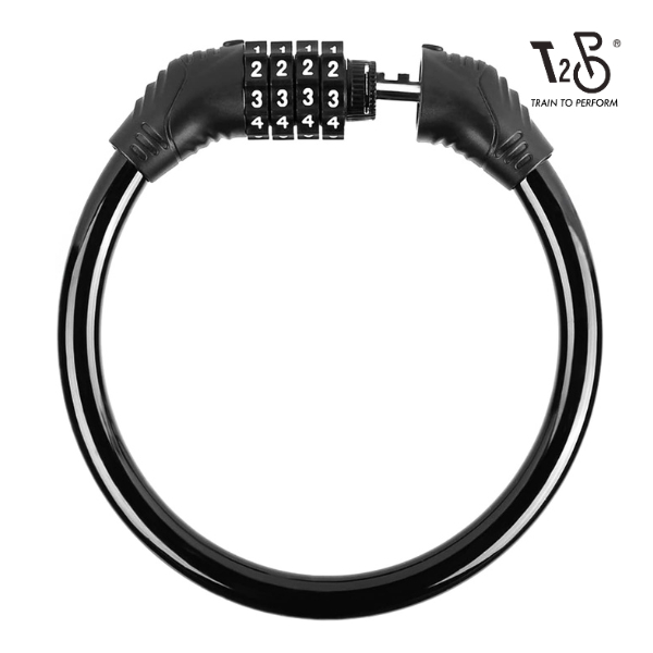 T2P Bicycle Lock Portable Bike Locks Cable High Security Lock Cycling ...