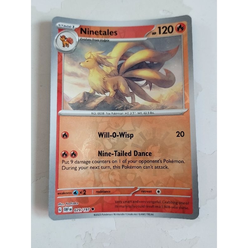 Pokemon Ninetales Reverse hotsell Holo