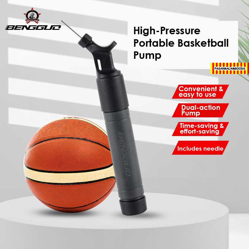 🇸🇬 Portable Dual-Action Basketball Pump, Multifunctional Air Pump with ...