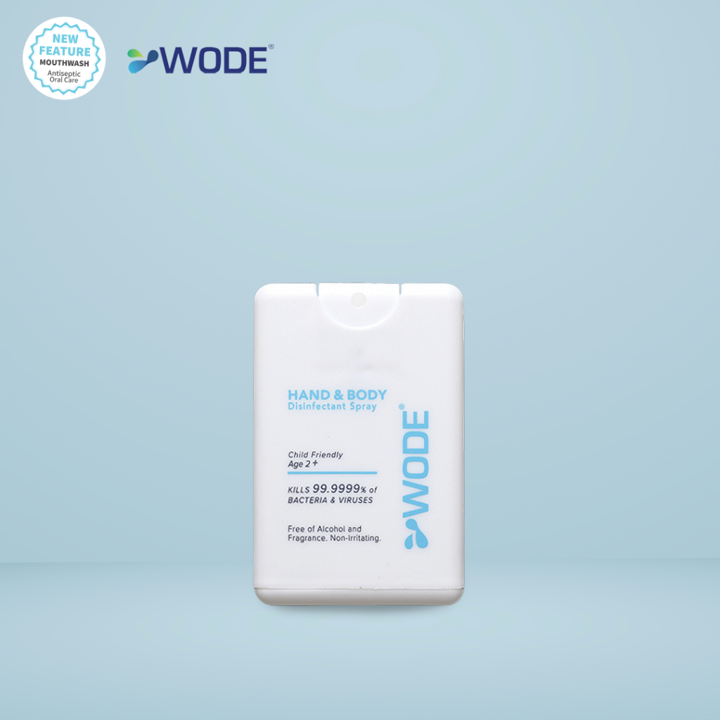 WODE Hand & Body Disinfectant 20ml Spray (ALCOHOL FREE, CHEMICAL FREE ...