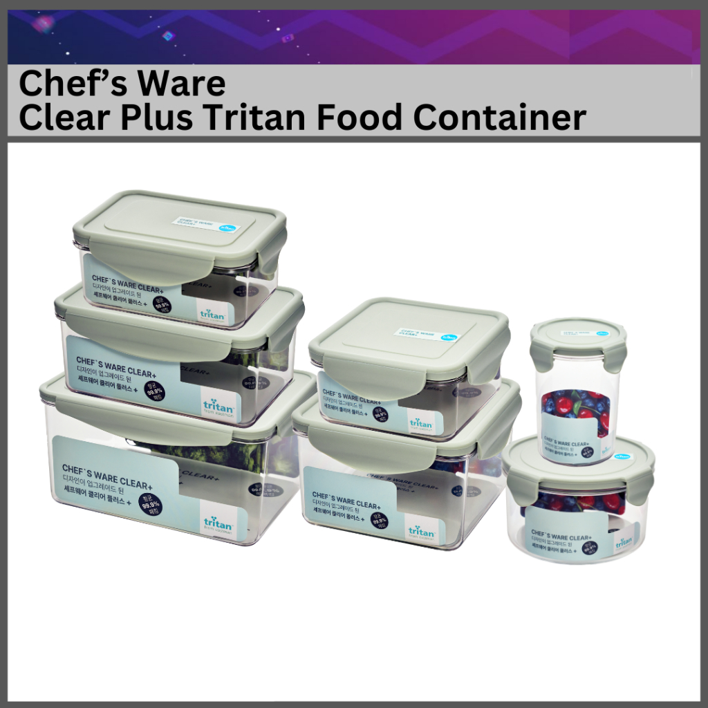 Chef's Ware Clear+ Tritan Food Containers Made in Korea ( SG Stock ...