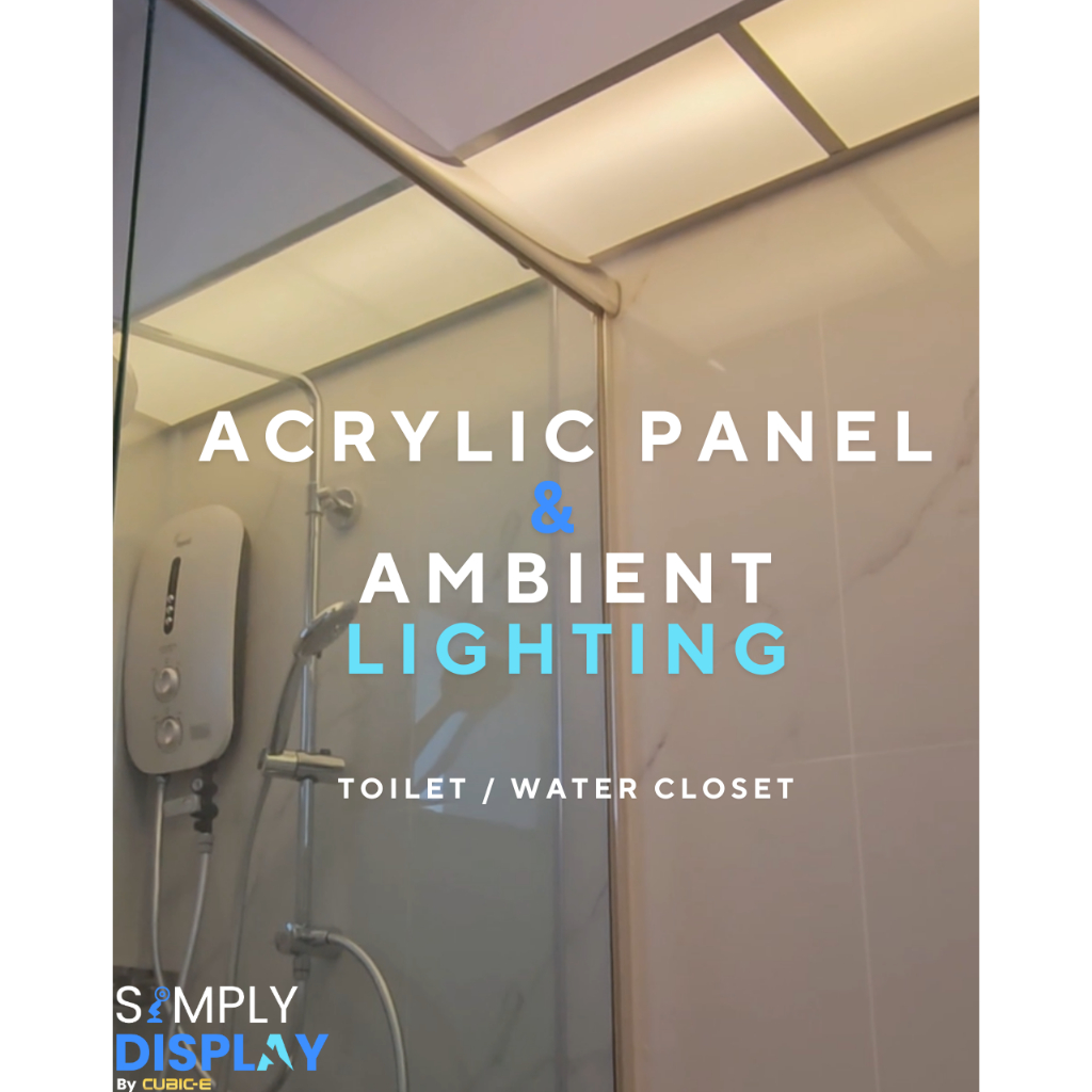 HDB TOILET ACRYLIC PANELS BY SIMPLY DISPLAY | Shopee Singapore