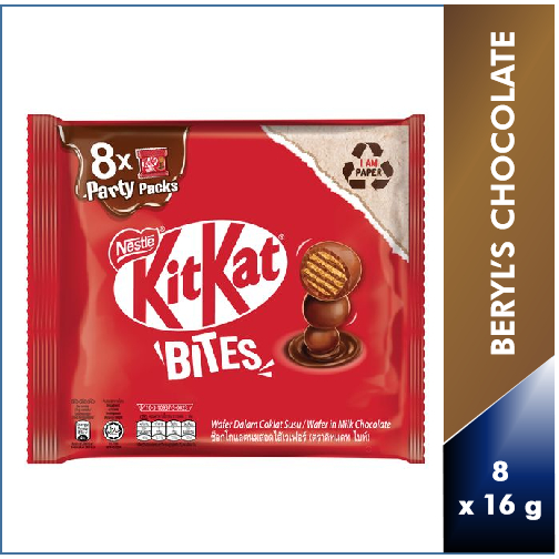 Kit Kat Bites Kitkat Chocolate Party Pack (8 packs x 16g) | Shopee ...