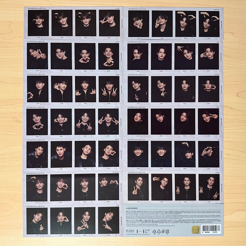 SEVENTEEN FOLLOW コンプ Restock) SEVENTEEN - FOLLOW AGAIN 4-Cuts Photos (Official