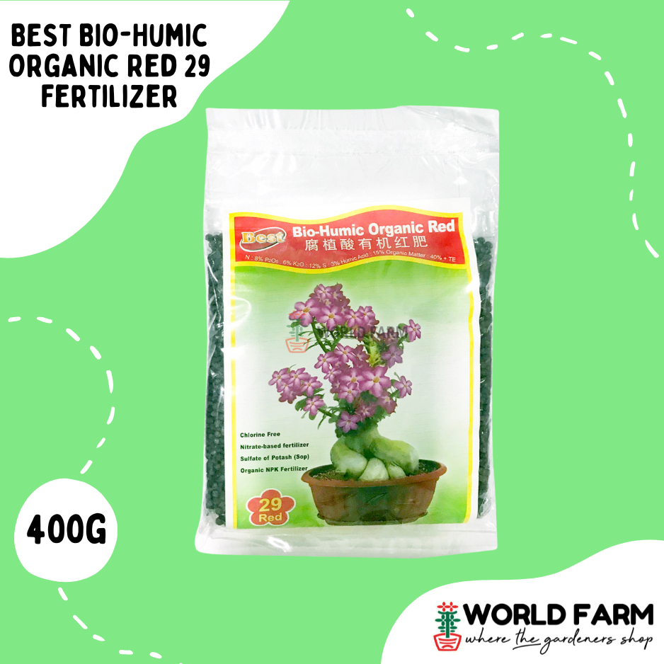 BEST Bio-Humic Organic Red 29 Fertilizer (400g) , Chloride Free ...