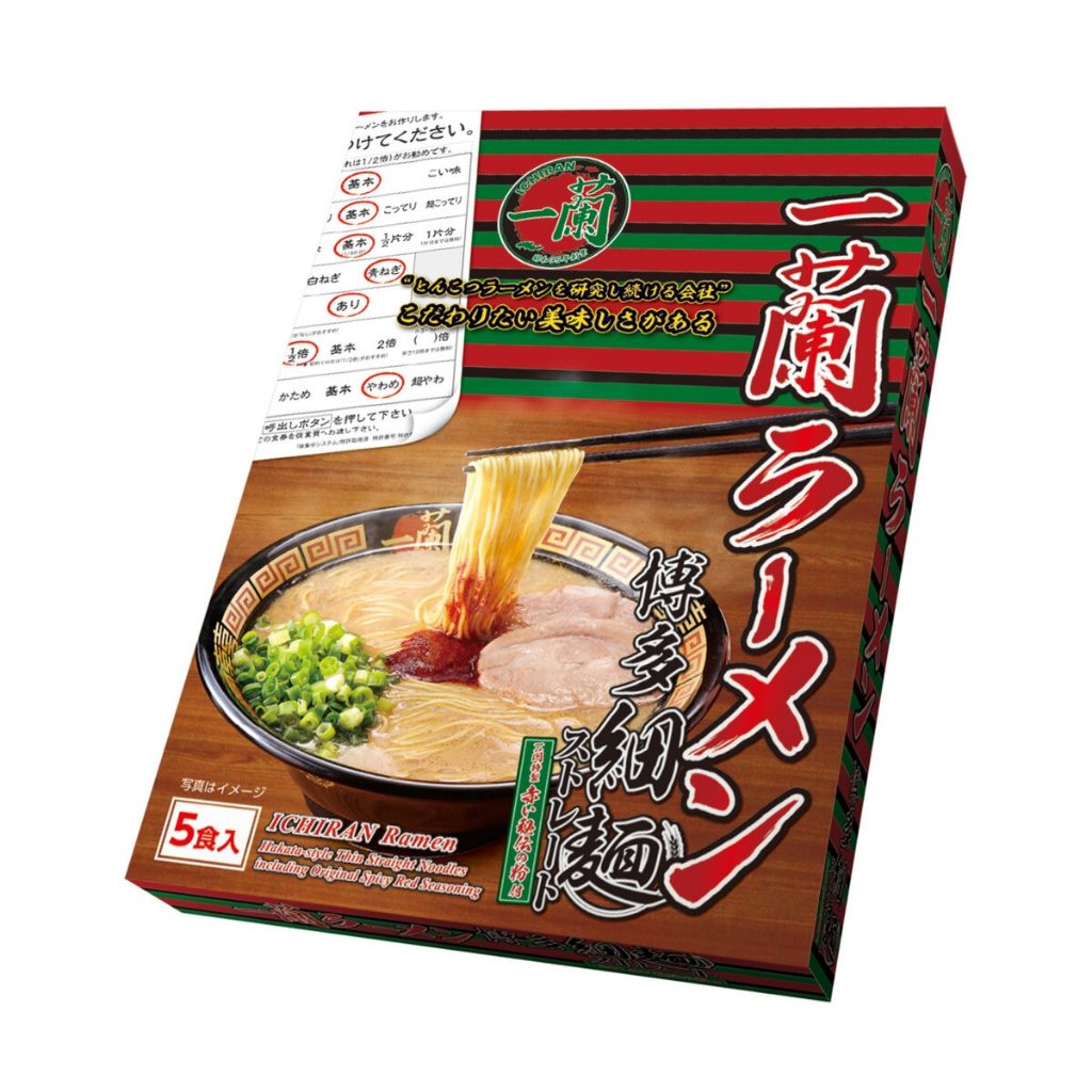 Near Me Ichiran Hakata Straight Noodle Chicken Soup Ramen Avec Special Secret Red Ichiran Dry Sauce - 5 Meals Bowl Instant Noodles