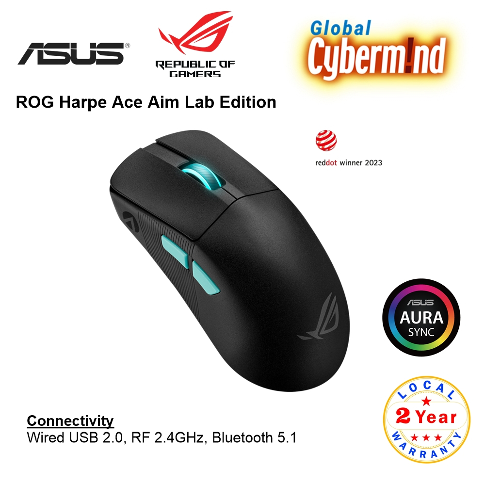 ASUS ROG Harpe Ace Aim Lab Edition GAMING MOUSE - 3 Years Local ...