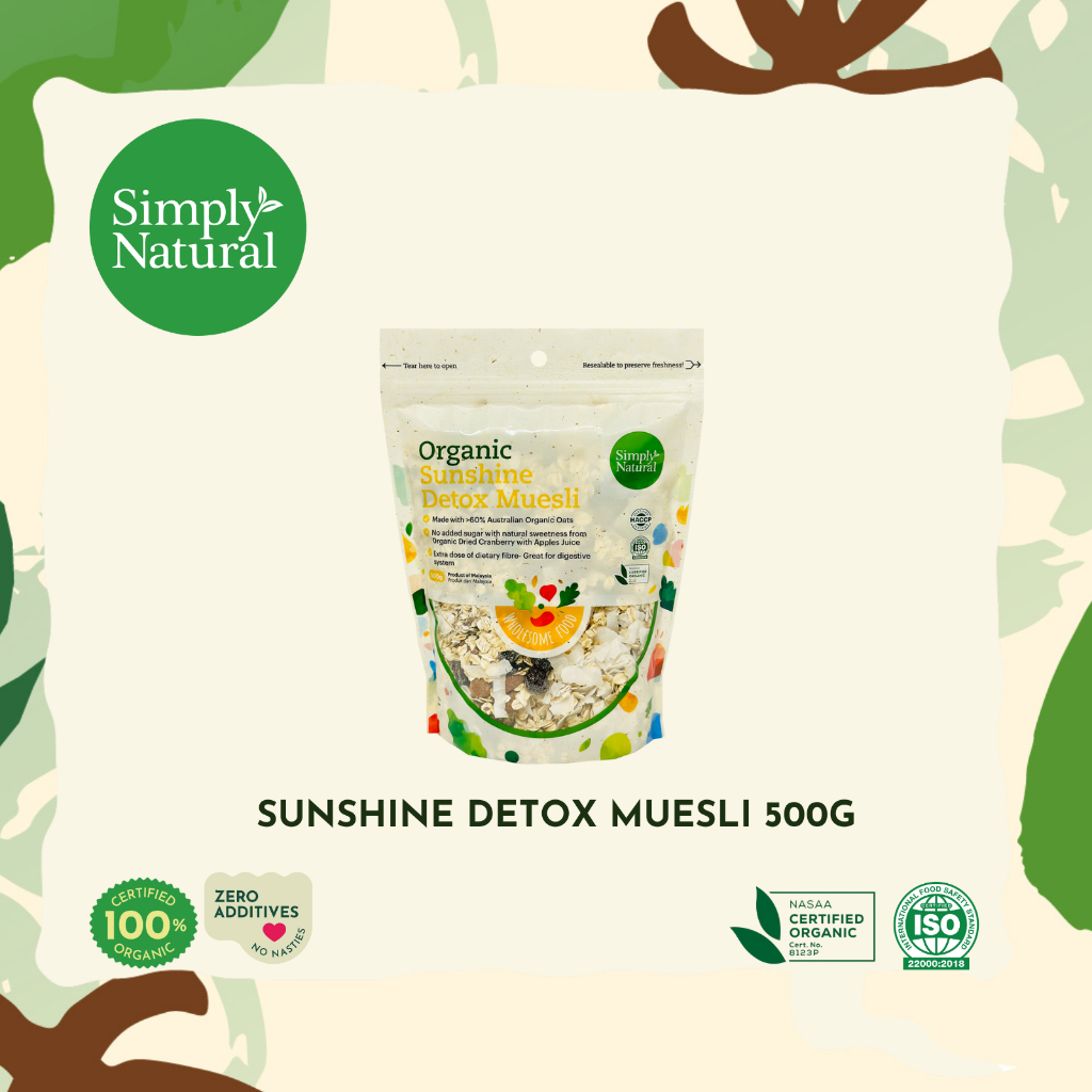 Simply Natural Organic Sunshine Detox Muesli 500g Finland | Shopee ...