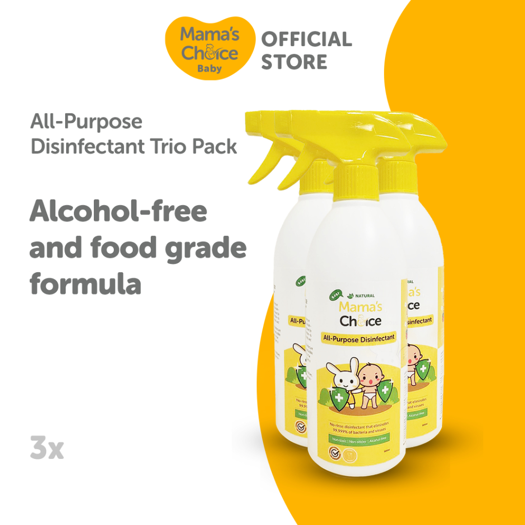 [Bundle of 3] Mama's Choice AllPurpose Disinfectant Spray Baby Safe