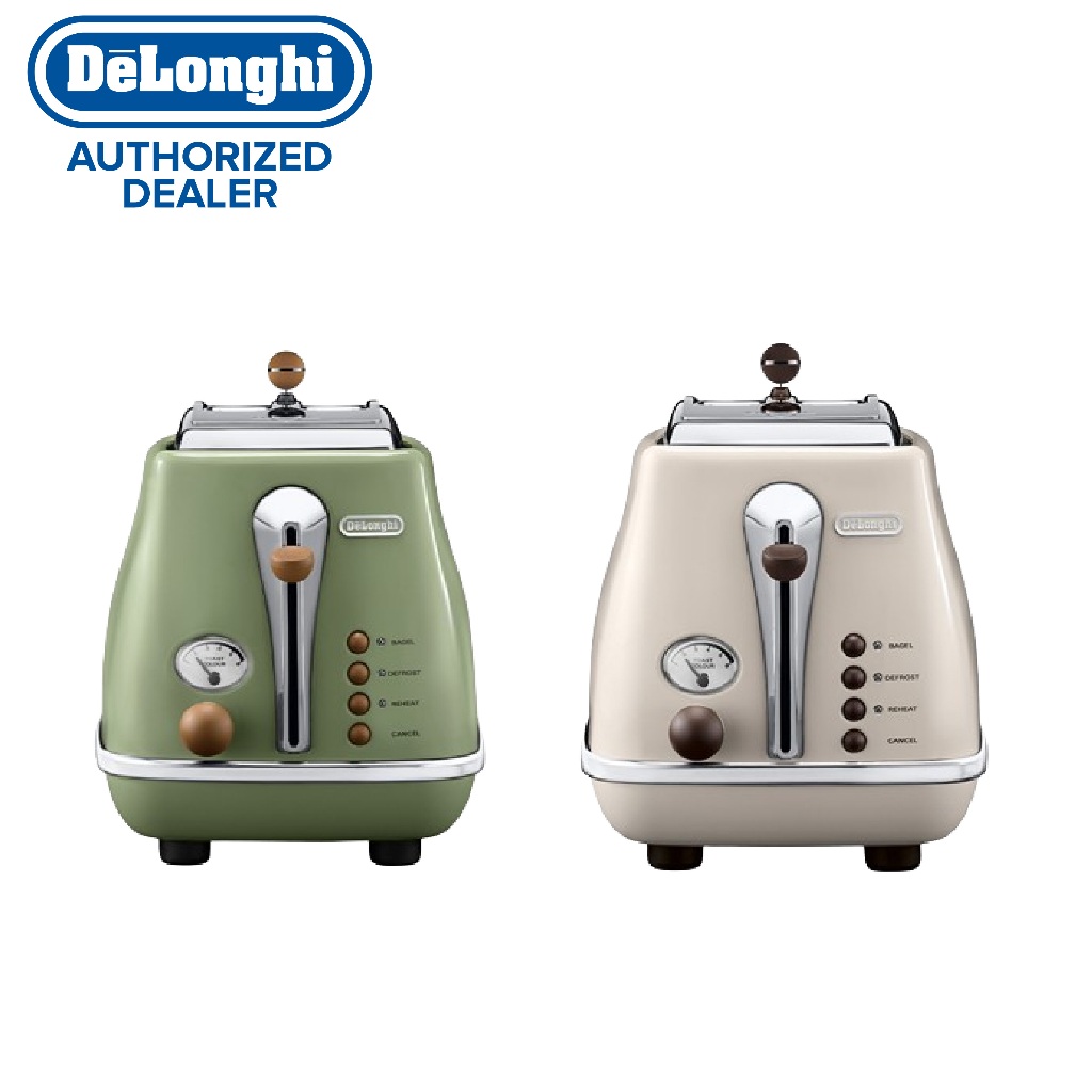 DeLonghi Icona Vintage 2-Slice Toaster CTOV2003 | Shopee Singapore
