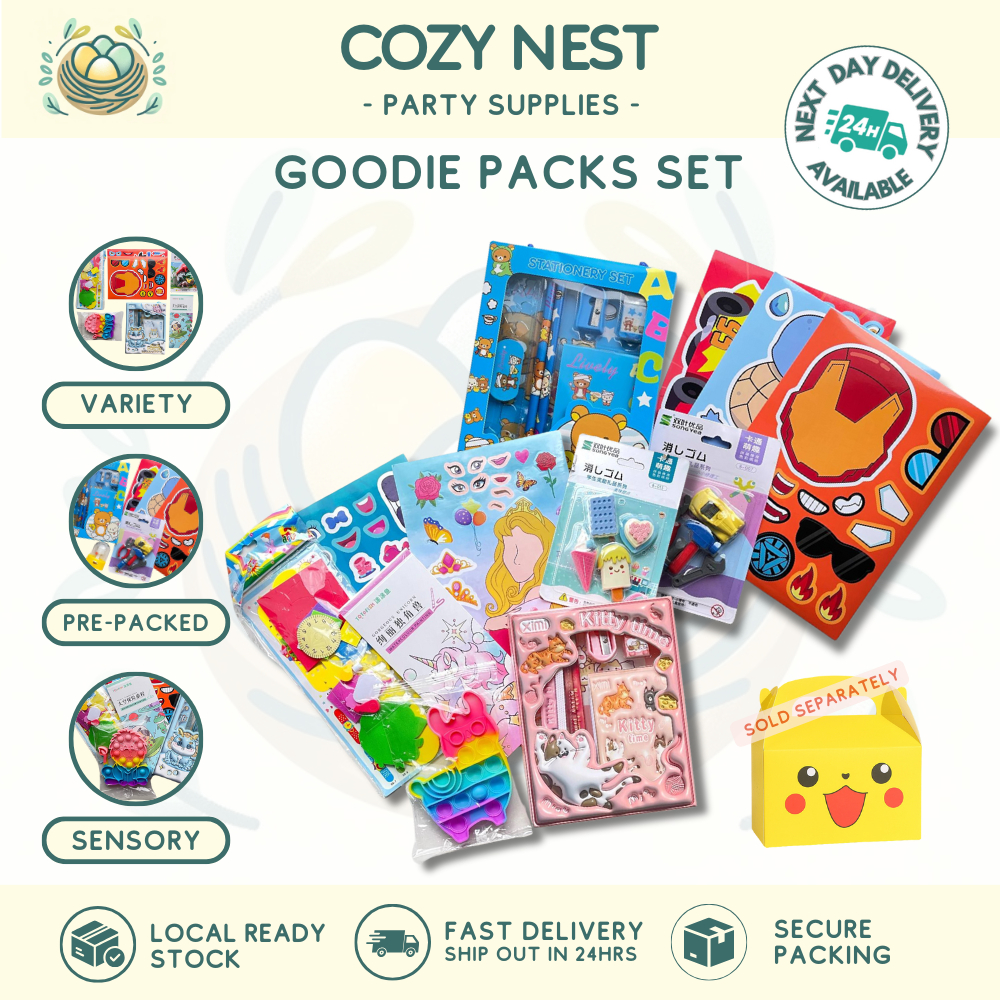 [Ready Stock] Pre-Packed Kids Goodies Set Return Gift Kids Goodie Gift ...