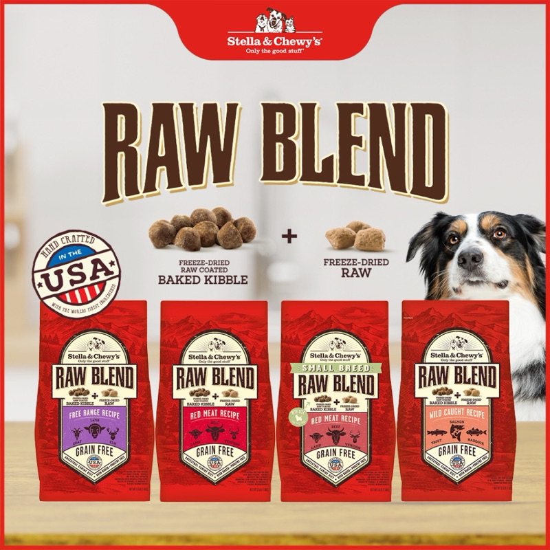 Stella Chewy s Raw Blend Grain Free Kibbles for Dogs 2 sizes Shopee Singapore