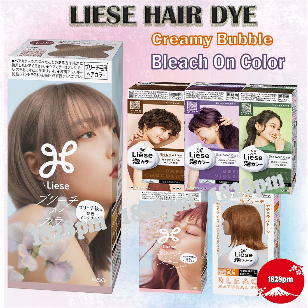 Liese Design Natural Series Creamy Bubble Hair Dye Japan Domestic Sale Version Shopee Singapore