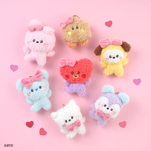 Monopoly Korea] BT21 Minini Doll Keyring [Lovely] | Shopee Singapore