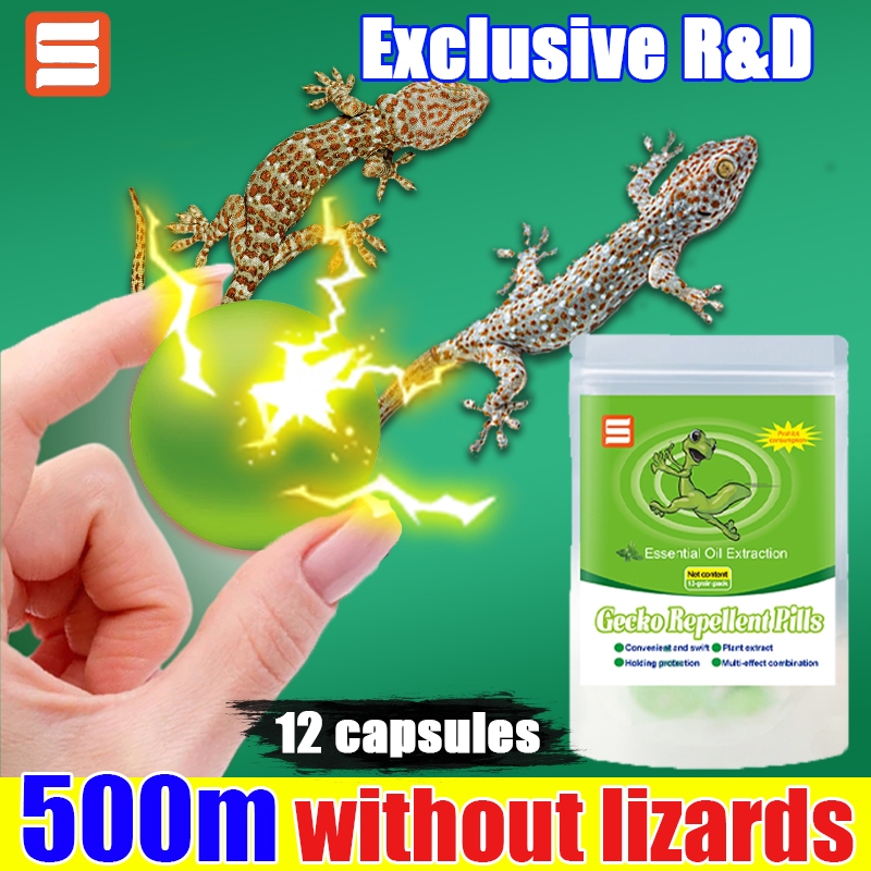 500m without lizards！Vgd Lizard repellent Gecko repellent 12 capsules