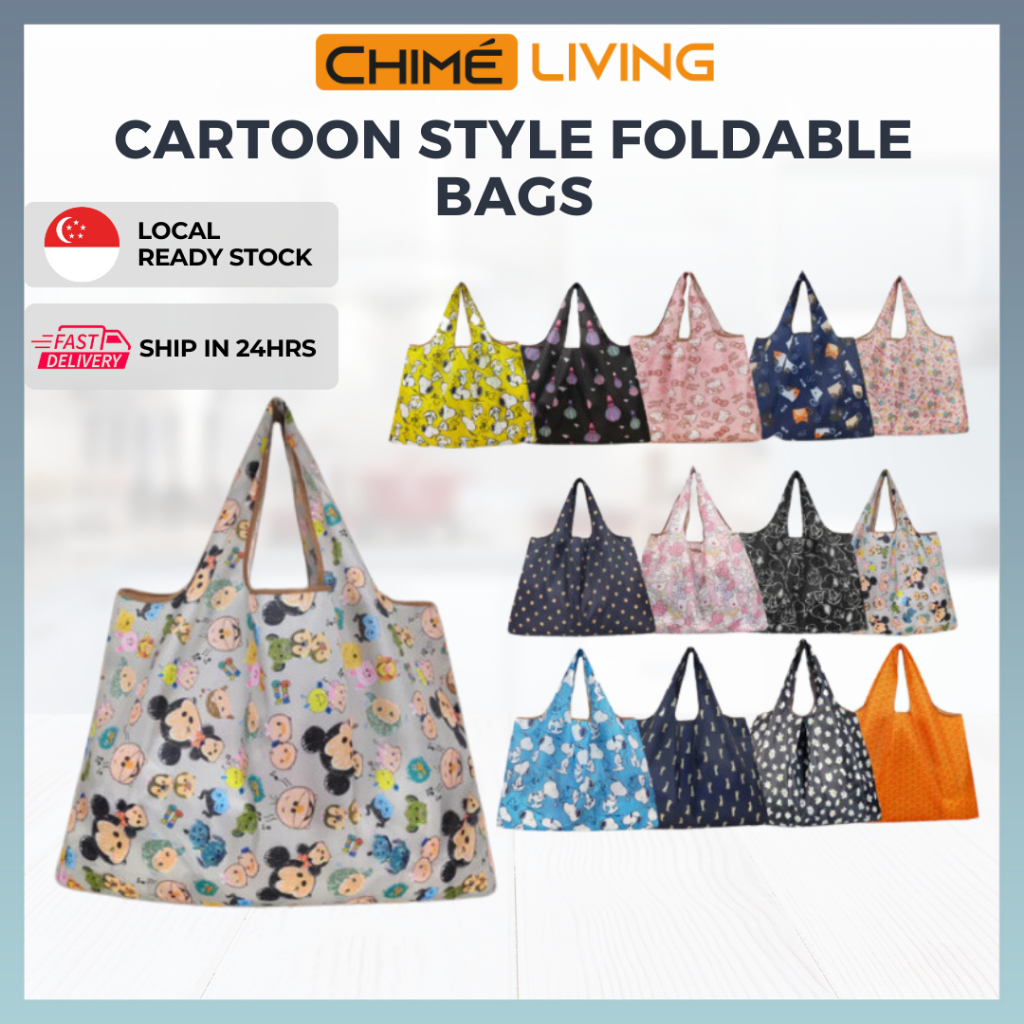 XL Cartoon Reusable Foldable Recycle Bag Eco Shopping Grocery