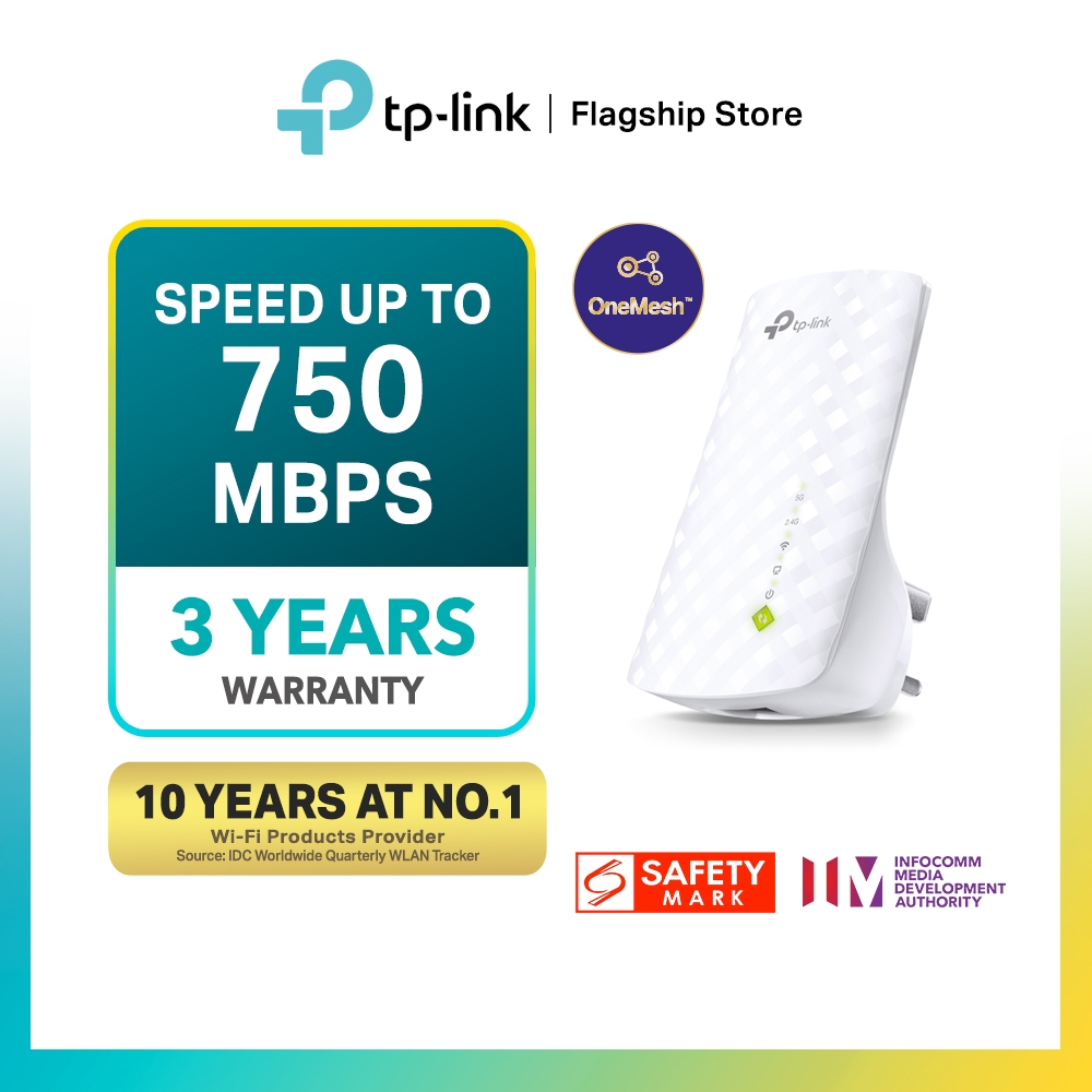 TP-Link Dual Band Wireless Wi-Fi Range Extender/ Router Booster RE200 ...