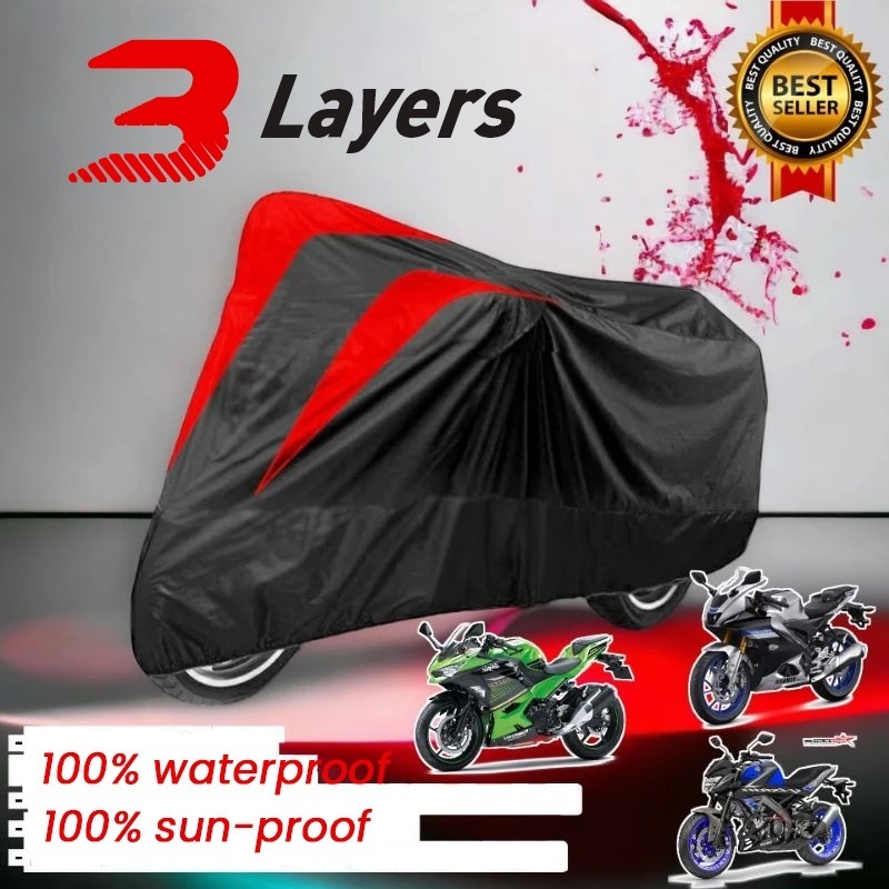 HOTOP Motorcycle Cover Universal Accessories Rain and Dust UV Motor ...