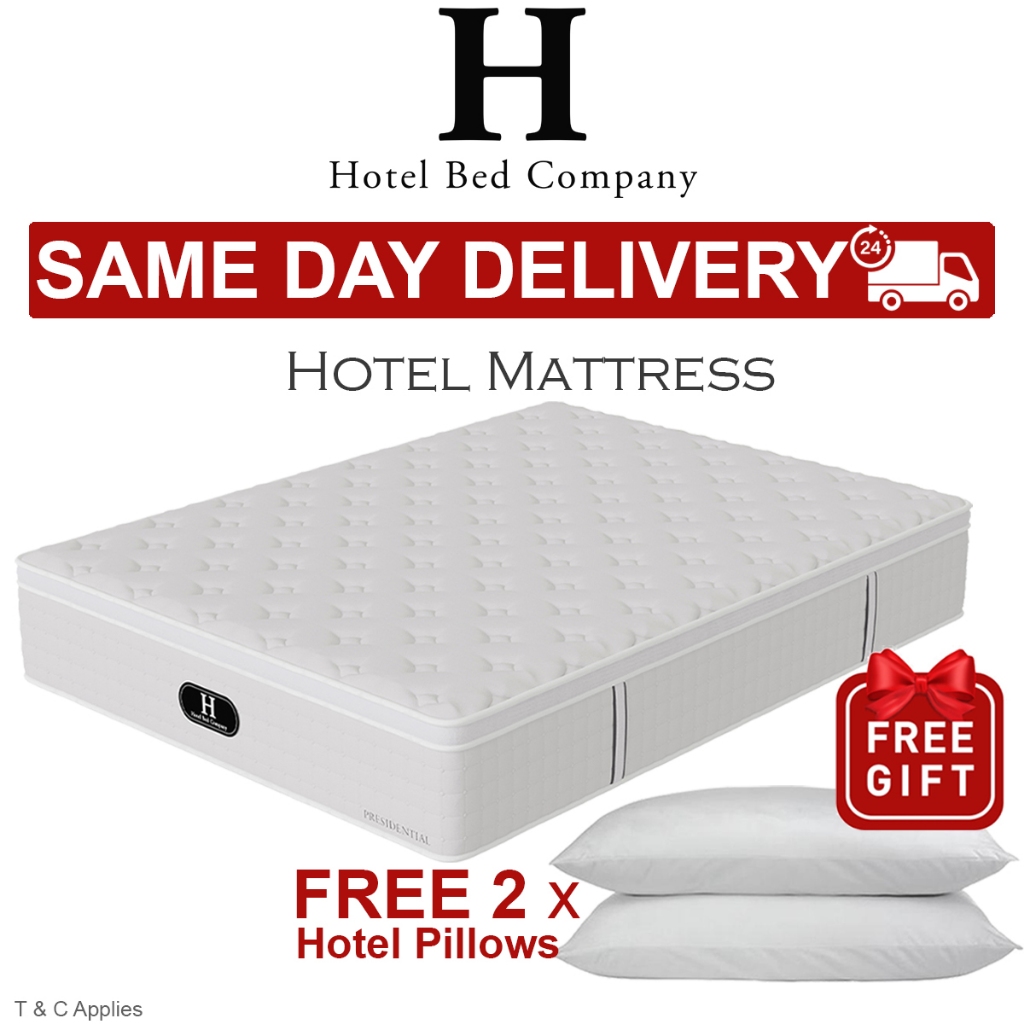 SAME DAY DELIVERY + FREE GIFT, 13 Inches Hotel Mattress, 32cm AwardWinning Pocket Springs