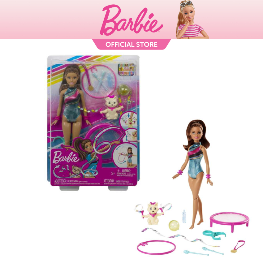 Barbie Dreamhouse Adventures Spin N Twirl Gymnast Doll And Accessories Shopee Singapore
