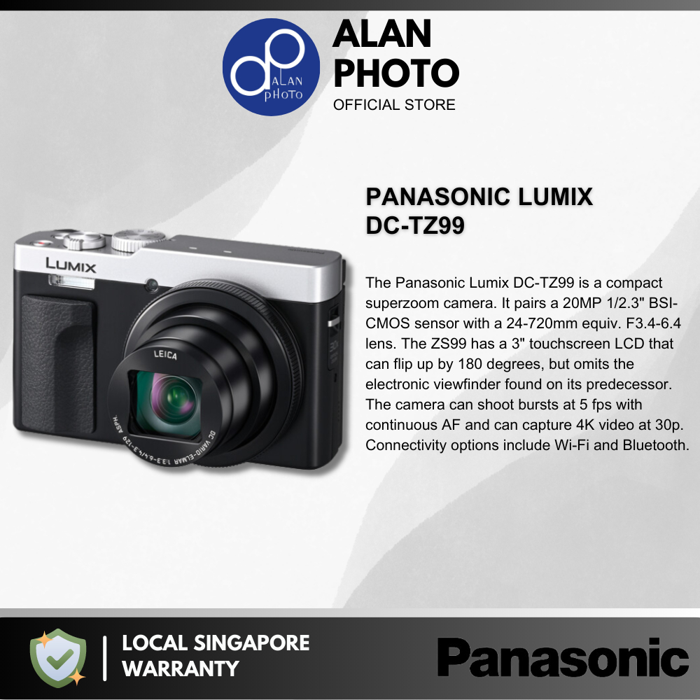 Panasonic TZ99/ZS99 Digital Camera [Black/Silver] | Panasonic